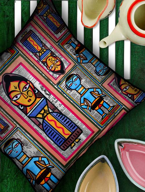 multi popping art cushion cover - 887383 - Very Small Image - 1