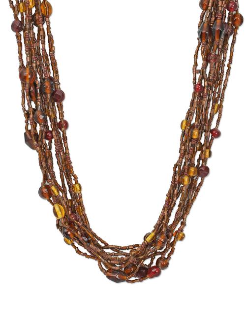 classic multi string bead neckpiece - 892455 - Very Small Image - 1