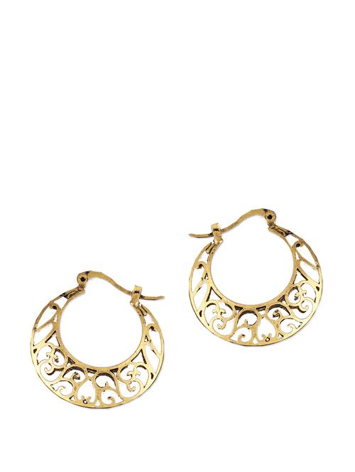GOLD MESH ROUND HOOPS - 892803 - Very Small Image - 1