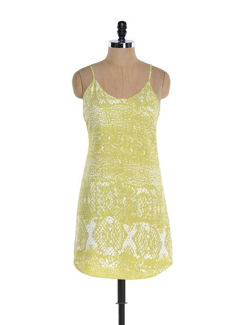 snake print lime chemise dress - 894300 - Very Small Image - 1
