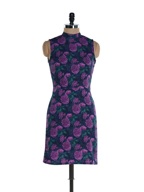 purple bloom open back dress - 894317 - Very Small Image - 1