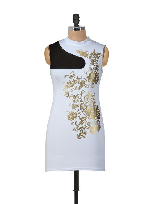 white dress with gold detailing - 896466 - Very Small Image - 1