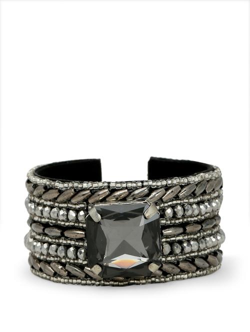 stone studded grey party cuff - 896781 - Very Small Image - 1