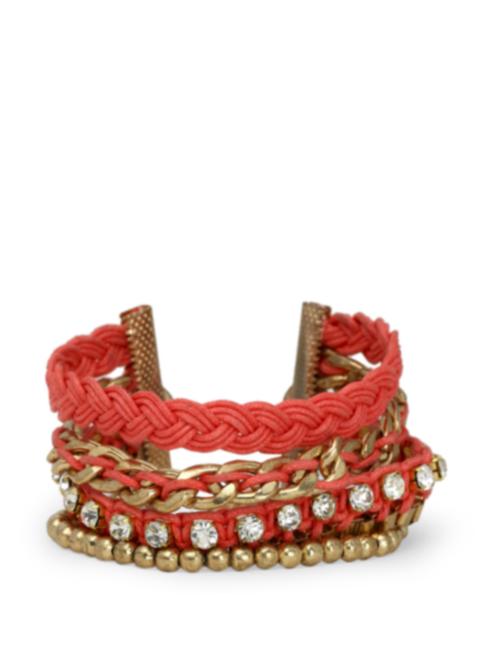 trendy red stone studded bracelet - 896784 - Very Small Image - 1