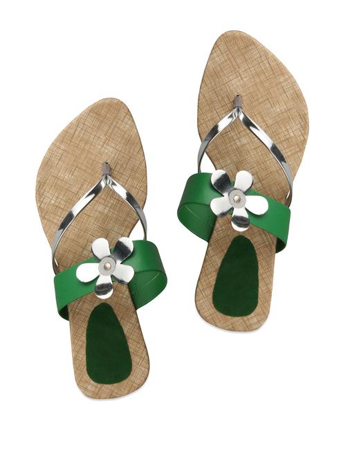 green flower sandals - 898479 - Very Small Image - 1