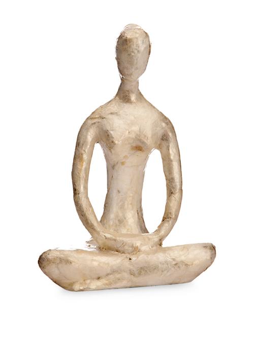 antique gold meditating figurine sculpture - 902638 - Very Small Image - 1