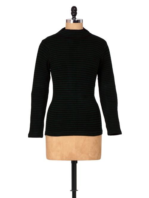 bottle green and black striped top - 908578 - Very Small Image - 1