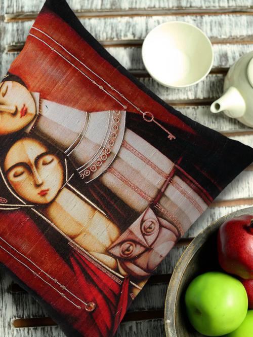 silent magic printed cushion cover-iv - 909109 - Very Small Image - 1