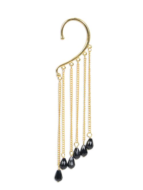 beaded tassel gold ear cuff - 909527 - Very Small Image - 1
