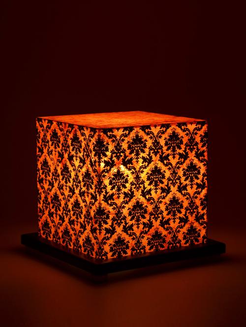 floral square small table lamp - 909602 - Very Small Image - 1