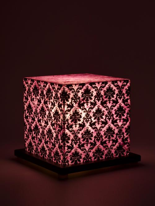 floral square small table lamp - 909605 - Very Small Image - 1