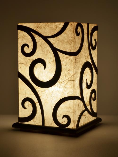 swirly detail table lamp - 909650 - Very Small Image - 1