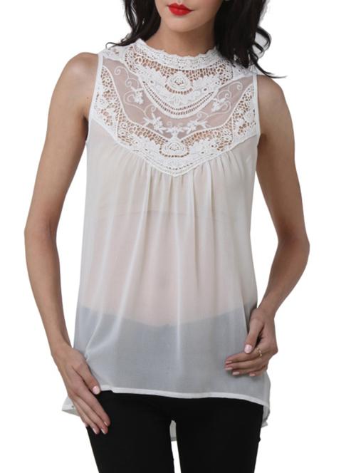 white sleeveless top - 909981 - Very Small Image - 1