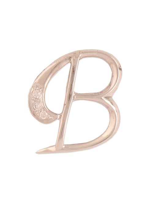 sterling silver 'b' alphabet pendant - 910534 - Very Small Image - 1