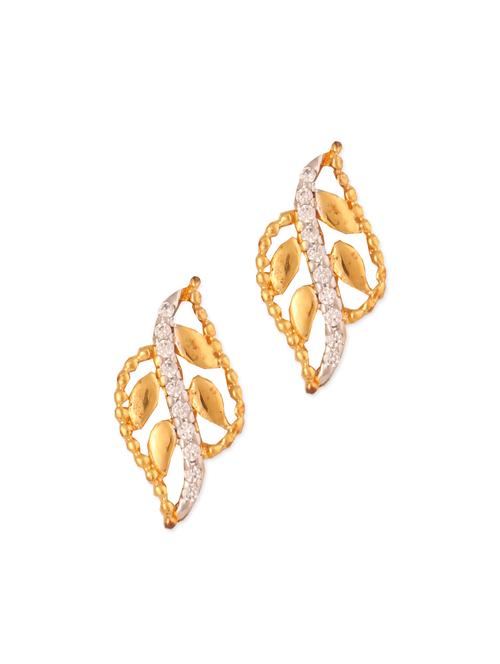 elegant leaf studs - 910786 - Very Small Image - 1