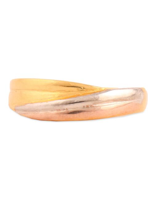 two tone plated diamond ring - 911211 - Very Small Image - 1
