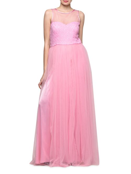 Flirty Pink Sleeveless Gown - 913957 - Very Small Image - 1