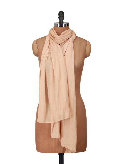 Beige Chiffon Dupatta - 920119 - Very Small Image - 1