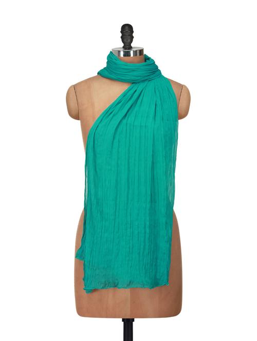 Sea Green Chiffon Dupatta - 920134 - Very Small Image - 1