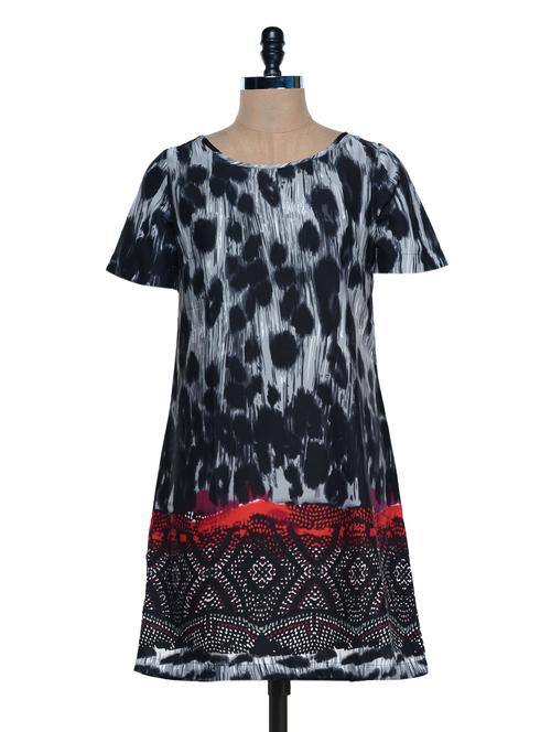 black and white printed tunic - 920493 - Very Small Image - 1
