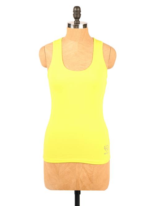 yellow racer back tee - 920704 - Very Small Image - 1