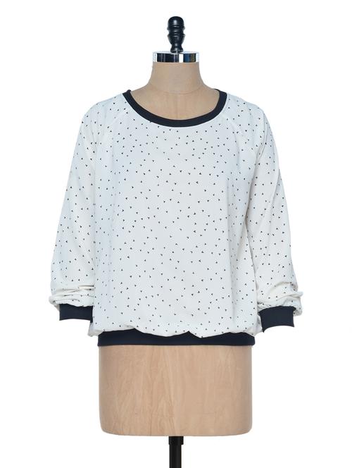 off-white printed full sleeved top - 922195 - Very Small Image - 1