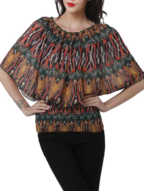 tribal poncho style top - 922220 - Very Small Image - 1