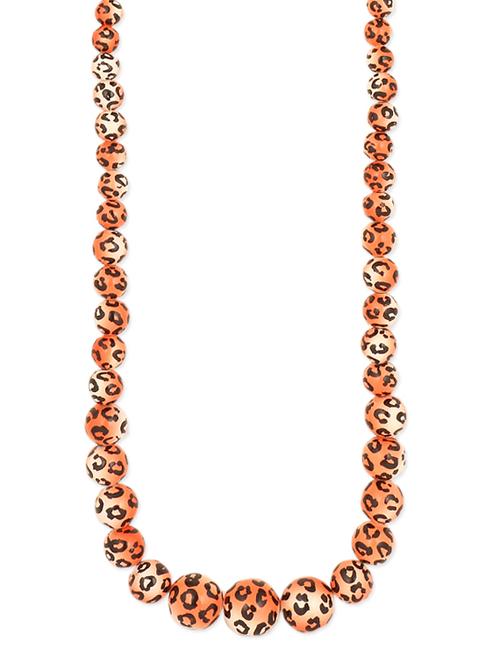 orange and brown beaded necklace - 922791 - Very Small Image - 1