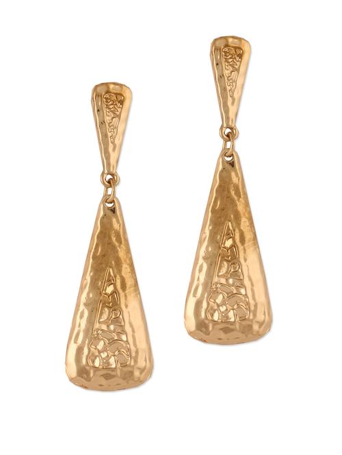 gold dangler earrings - 923573 - Very Small Image - 1