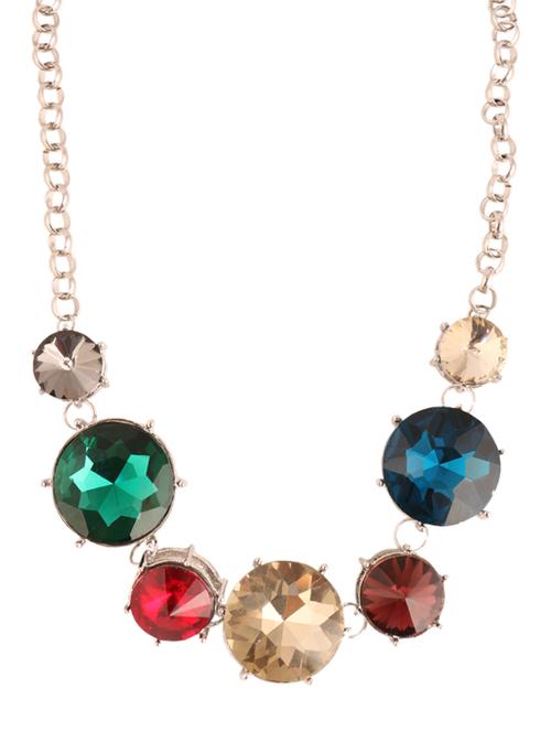 multi-coloured embellished necklace - 923618 - Very Small Image - 1