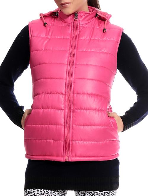 fuchsia pink gilet jacket - 928818 - Very Small Image - 1
