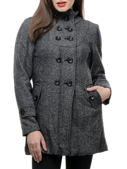 trendy grey trench coat - 929108 - Very Small Image - 1