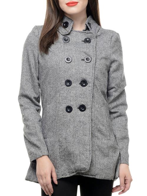 trendy grey trench coat - 929125 - Very Small Image - 1