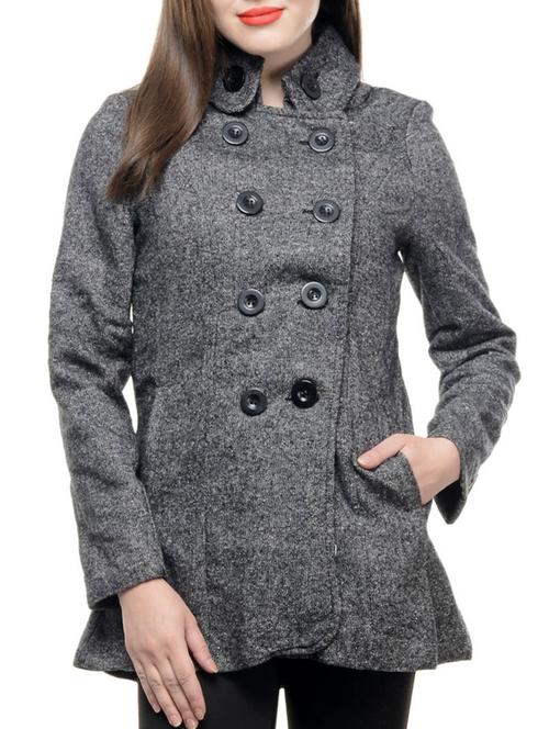 trendy grey trench coat - 929126 - Very Small Image - 1
