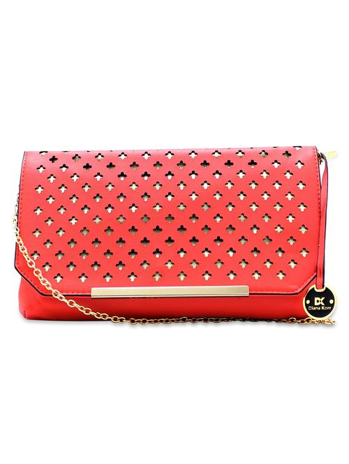 Chic lasercut coral clutch - 930857 - Very Small Image - 1