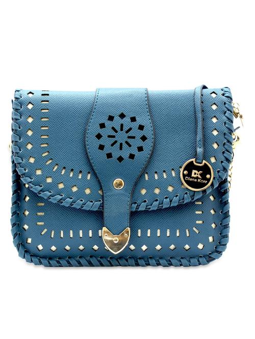 Lasercut blue pixy sling bag - 930867 - Very Small Image - 1