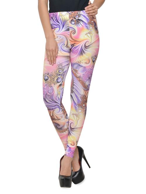yellow printed leggings - 936760 - Very Small Image - 1
