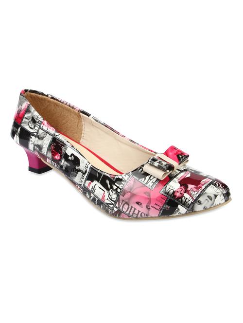 quirky printed pointy low heel pumps - 939560 - Very Small Image - 1