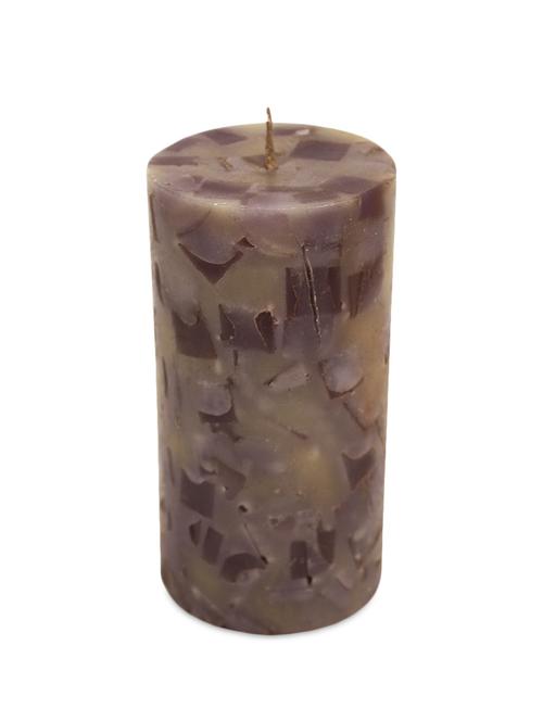 grey wax pillar candle - 939864 - Very Small Image - 1