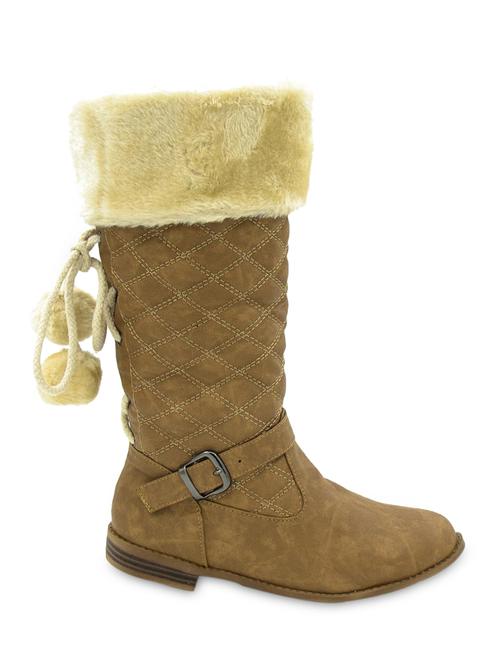 khaki brown calf-length boots - 944580 - Very Small Image - 1