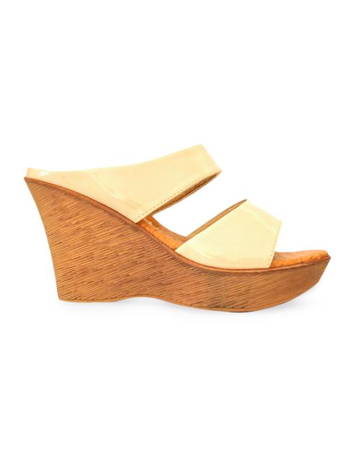 cream double strap slip on wedges - 946409 - Very Small Image - 1
