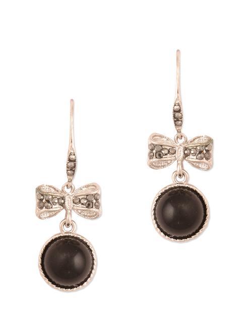 black bow studded earrings - 946813 - Very Small Image - 1