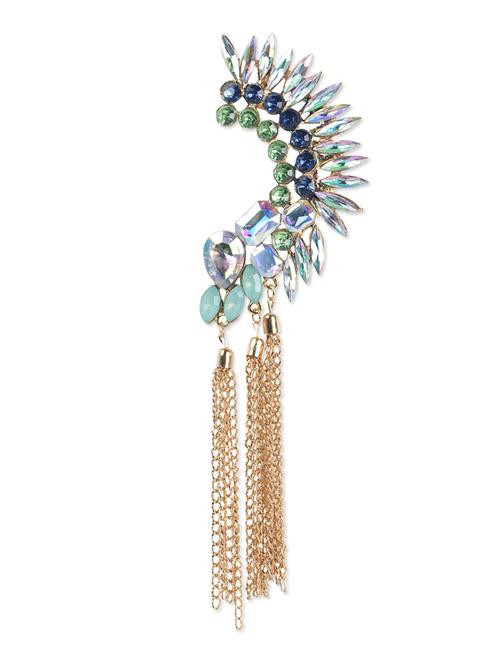 crystal leaf party earcuff - 947470 - Very Small Image - 1