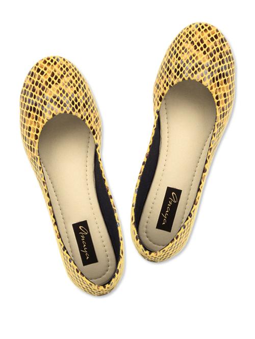 tan printed ballerinas - 948512 - Very Small Image - 1