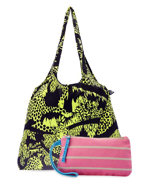 multi-coloured cotton canvas tote and wristlet - 951124 - Very Small Image - 1