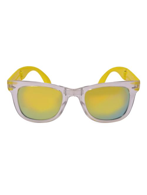 yellow square sunglass with yellow & white frame - 953593 - Very Small Image - 1