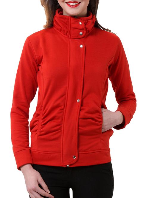 casual red fleece jacket - 953693 - Very Small Image - 1