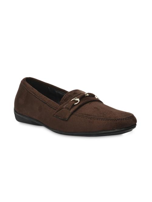 brown suede round toe loafer - 9541067 - Very Small Image - 1