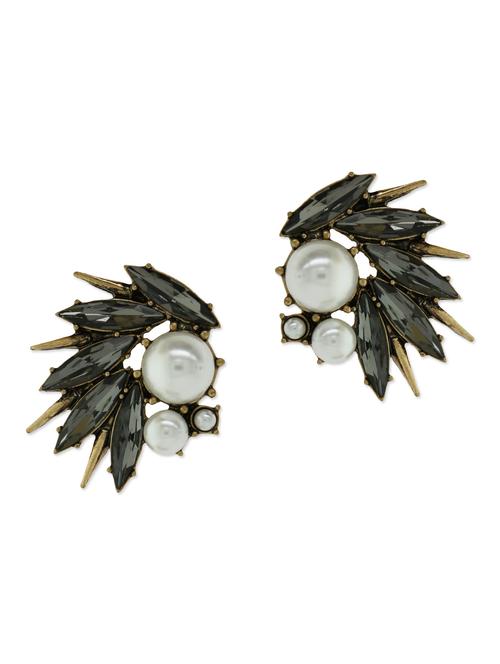 multicoloured stone embellished studs - 9545412 - Very Small Image - 1