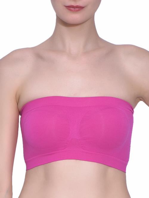 fabme dark pink strapless bra - 9547458 - Very Small Image - 1